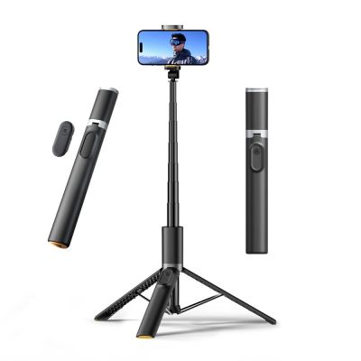 3. Selfie stick Tech-Protect L08S Bluetooth z pilotem, tripodem do 141cm - czarny