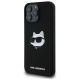 2. Etui Karl Lagerfeld Silicone Choupette Head Print MagSafe na iPhone 16 Pro - czarne