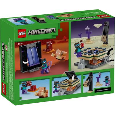 2. LEGO Minecraft 21584 Podróż przez portal do Netheru i Endu