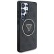4. Etui Guess 4G Glitter Triangle Buttons MagSafe do Samsung Galaxy S25 Ultra czarny