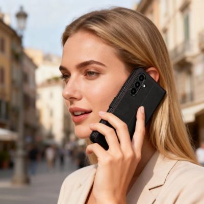4. Etui Tech-Protect Wallet na Samasung Galaxy A57 5G - czarno-czerwone