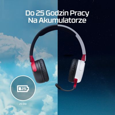 4. Zestaw słuchawkowy HyperX Cloud Mini Wireless Czerwony (7G8F1AA)