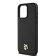 6. Etui DKNY Leather Monogram Pattern Metal Logo MagSafe na iPhone 15 Pro Max - czarne