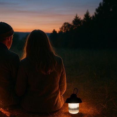 7. LATARKA LAMPA CAMPING USB 3 RODZAJE ŚWIATŁA REDCLIFFS CZARNY