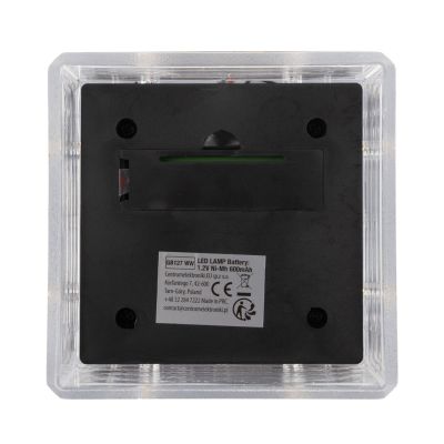 4. GREENBLUE LAMPA SOLARNA LED NA SŁUPEK, 80X80MM, DASZEK KOPERTOWY, 3200K GB127 WW