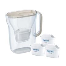 Dzbanek filtrujący Brita Style Essential+3 wkłady MaxtraPro PP (piaskowy)