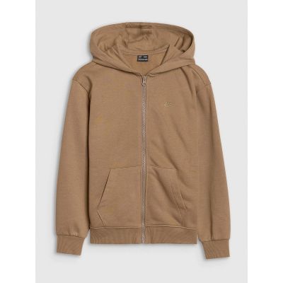 6. Bluza dresowa rozpinana z kapturem dziewczęca 4F Junior 4FJRAW24TSWSF1830-83S