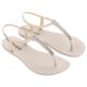 2. Ipanema Sandal Class sandały japonki damskie beżowe z cyrkoniami