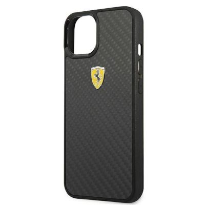 6. Etui Ferrari On Track Real Carbon na iPhone 13 mini - czarne