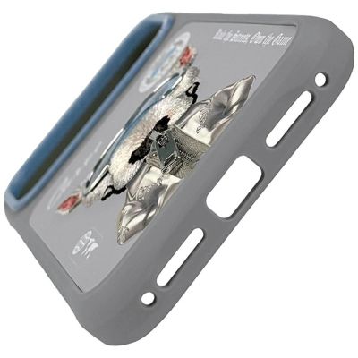 5. Etui Nimmy Cool&Cute 2.0 nag na iPhone 17 Pro - szare