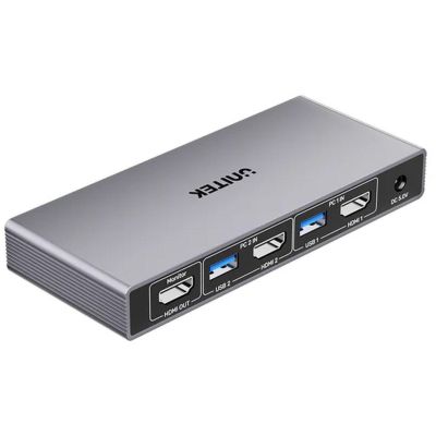 Unitek Przełącznik KVM 4K@60Hz USB 3.0 HDMI