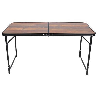 12. STOLIK TURYSTYCZNY SKŁADANY KEMPINGOWY 120X60X70/62/55CM DREWNO