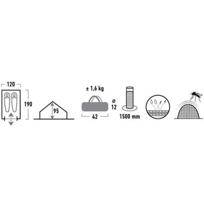 13. Namiot High Peak Minipack 2 10155