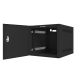 4. Szafa instalacyjna rack wisząca 10" 6U 280x310 czarna drzwi metalowe LANBERG (flat pack)