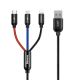 2. BASEUS KABEL USB 3W1 USB-C / LIGHTNING / MICRO 3A