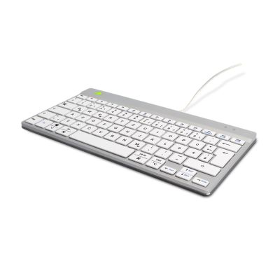 15. R-Go Tools Ergonomiczna R-Go Compact Break klawiatura, z oprogramowaniem do robienia przerw, QWERTZ (DE), przewodowa, biała