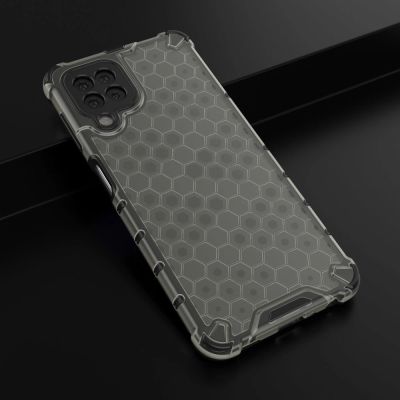 14. Honeycomb etui pancerny pokrowiec z żelową ramką Samsung Galaxy A22 4G czarny