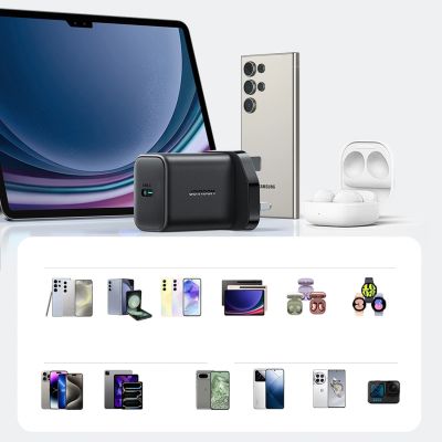 8. Ładowarka sieciowa Joyroom JR-TCF23 25W z kablem USB-C 1m - czarna