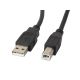 Kabel Lanberg CA-USBA-11CC-0050-BK (USB 2.0 typu A M - USB 2.0 typu B M; 5m; kolor czarny)