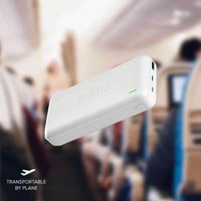 5. Powerbank SBS TTBB20000PD20W 20000 mAh 20W Power Delivery z MicroUSB, USB-C, USB-A - biały