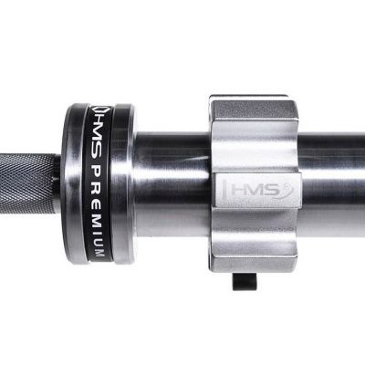 7. Gryf olimpijski 20 kg / 2200 mm z zaciskami lock jaw HMS GO901