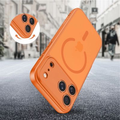 6. Etui Tech-Protect BasicMag MagSafe na iPhone 17 Pro - pomarańczowe