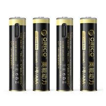 Bateria litowa Orico Ener-G EG7C 1,5 V 500mWh akumulator AAA USB-C z kablem ładującym 4 szt.