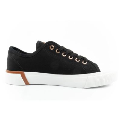 13. Lee Cooper buty sportowe damskie trampki z tkaniny stylowe czarne