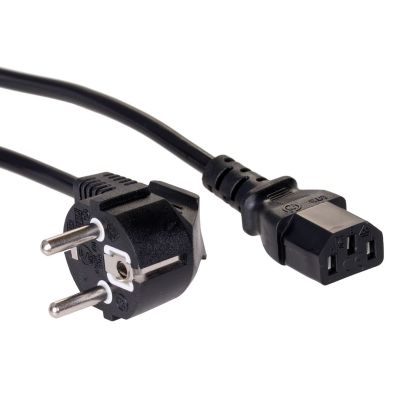 Kabel Akyga AK-PC AK-PC-06A (Hybrydowa standardu C/E/F (CEE 7/7) M - C13 M; 3m; kolor czarny)