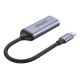 2. UNITEK V1416B adapter kablowy 0,15 m USB Type-C HDMI Szary