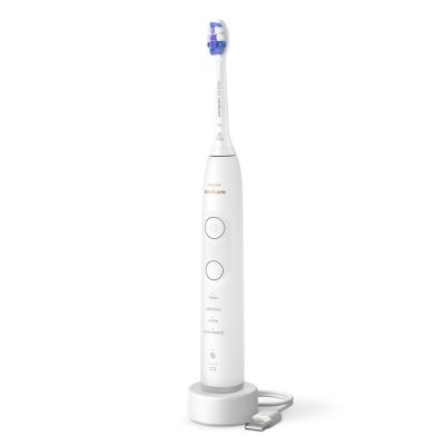 Szczoteczka soniczna Philips 7100 HX7429/02 do zębów, dla dorosłych, Sonic toothbrush, Codzienna pielęgnacja, Ochrona dziąseł, Delikatna, Wybielanie, 62000 ruchów na minutę, Czarna, Biała, 2 min, 4 x 30 sec