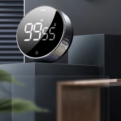 9. Baseus Heyo obrotowy minutnik czasomierz elektroniczny timer czarny (ACDJS-01)