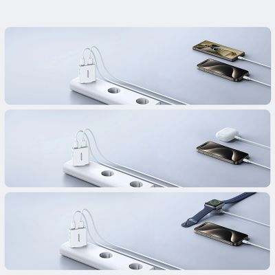 10. Ładowarka sieciowa Joyroom JR-TCF14 20W USB-A USB-C supercienka - biała