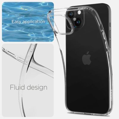 10. Etui Spigen Liquid Crystal na iPhone 15 Plus - przezroczyste