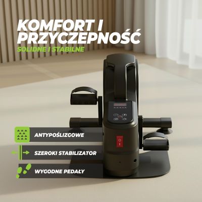 32. VIRTUFIT ELEKTRYCZNY ROWER STACJONARNY MB450 - TRENAŻER MOBILNOŚCI