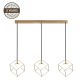 PENDANT LAMP SHAPE 19127P-3 3X25W G9