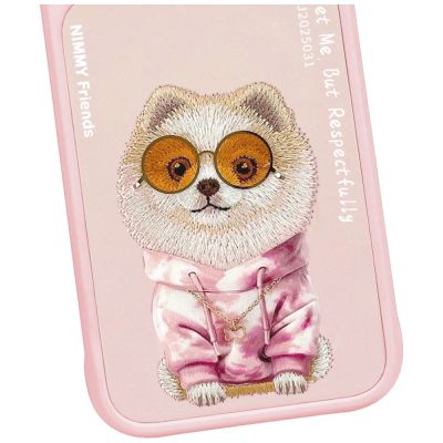 5. Etui Nimmy Glasses Cool nag na iPhone 17 Pro Max - różowe