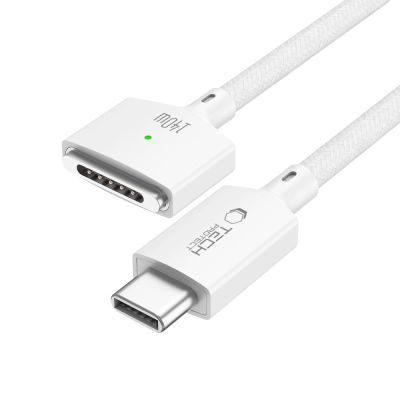 10. Kabel Tech-Protect MMC01 Ultraboost USB-C / USB-C MagSafe 3 140W 200 cm do MacBook - biały