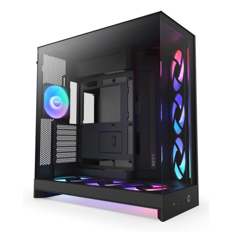 NZXT OBUDOWA H9 FLOW RGB+ MIDI TOWER Z OKNEM CZARNA