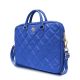 Torba Guess Quilted 4G na laptopa 16" - niebieska