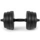 24. Zestaw hantli 4w1 (sztanga, hantle, kettlebell, podpórki do pompek) Spokey PONDUS SET 20 kg