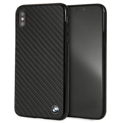 Etui BMW Siganture Carbon na iPhone Xs Max - czarne