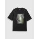 5. T-shirt loose z nadrukiem damski 4F 4FRSS26TTSHF3706-20S