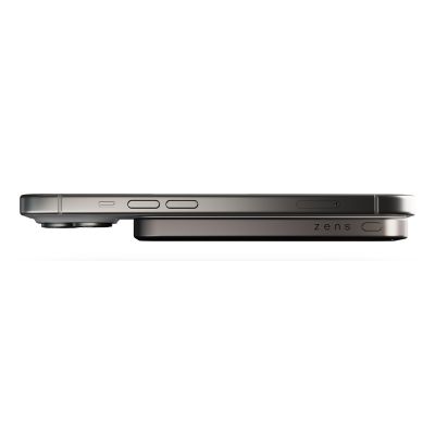 3. ZENS Slim Qi2 Aluminium Powerbank - magnetyczny powerbank 5000 mAh kompatybilny z MagSafe i Qi2 (black)