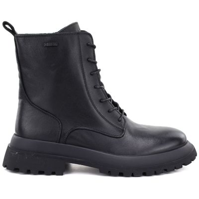 2. Skórzane botki damskie workery ocieplane czarne Big Star UU274375