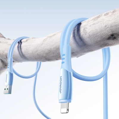 9. Kabel Joyroom S-A59 Vibrant Series 3A USB-A - Lightning 1,2m - niebieski