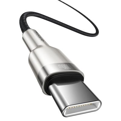 2. Kabel Baseus Cafule Series Metal Data USB-C / USB-C PD QC SCP 100W 5A 2 m - czarny