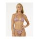 Stanik kąpielowy RIP CURL Las Flores Sliding Tri turkusowy