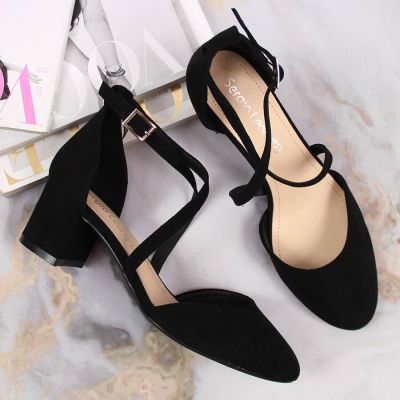 9. Sandały z paseczkami Sergio Leone W SK365A czarne 