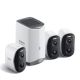 2. Zestaw kamer zewnętrznych Baseus Security N1 2K 3x kamera + stacja bazowa - biały